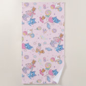 Anime Tom, Jerry und Tuffy Candyland Pattern Strandtuch (Vorderseite)