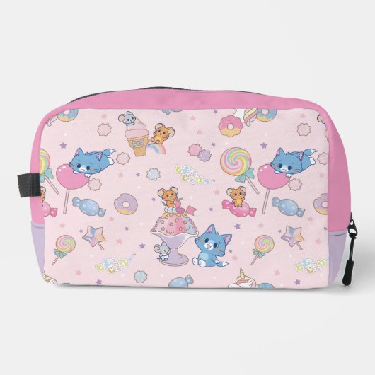 Anime Tom, Jerry und Tuffy Candyland Pattern Waschbeutel (Vorderseite)