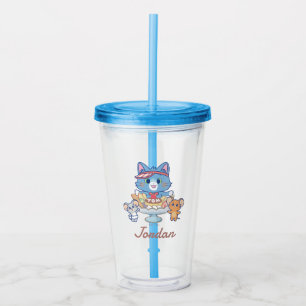 Anime Tom, Jerry und Tuffy Dessert Parlor Acryltrinkbecher