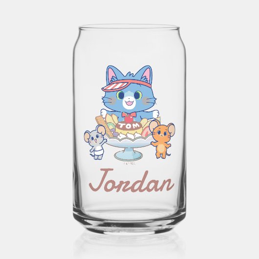 Anime Tom, Jerry und Tuffy Dessert Parlor Dosenglas (Vorderseite)