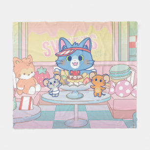 Anime Tom, Jerry und Tuffy Dessert Parlor Fleecedecke