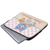 Anime Tom, Jerry und Tuffy Dessert Parlor Laptopschutzhülle (Vorne Knopf)