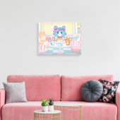 Anime Tom, Jerry und Tuffy Dessert Parlor Leinwanddruck (Insitu (Wohnzimmer))