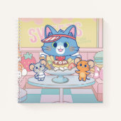Anime Tom, Jerry und Tuffy Dessert Parlor Notizblock (Vorderseite)