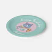 Anime Tom, Jerry und Tuffy Dessert Parlor Pappteller (Schrägansicht)