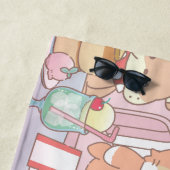 Anime Tom, Jerry und Tuffy Dessert Parlor Strandtuch (Beispiel)