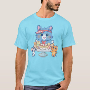Anime Tom, Jerry und Tuffy Dessert Parlor T-Shirt
