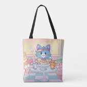 Anime Tom, Jerry und Tuffy Dessert Parlor Tasche (Rückseite)
