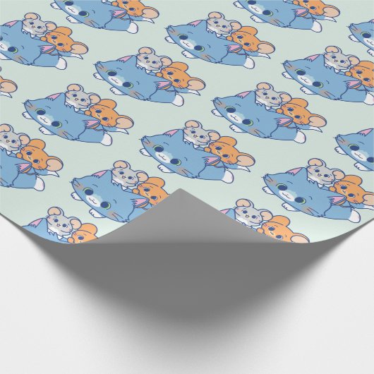 Anime Tom, Jerry und Tuffy Geschenkpapier (Ecke)