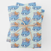 Anime Tom, Jerry und Tuffy Geschenkpapier Set (Beispiel)