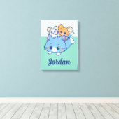 Anime Tom, Jerry und Tuffy Leinwanddruck (Insitu (Holzboden))