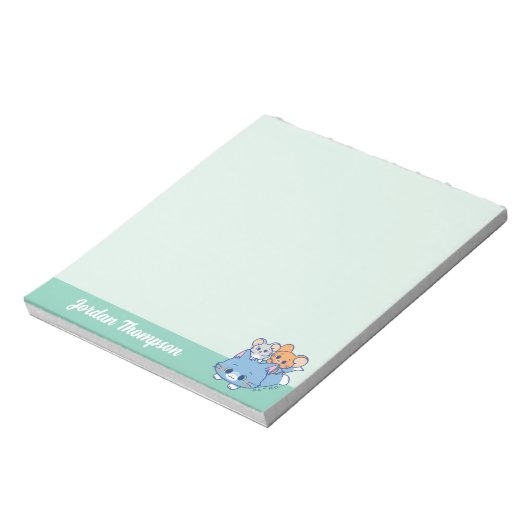 Anime Tom, Jerry und Tuffy Notizblock (Rotiert)