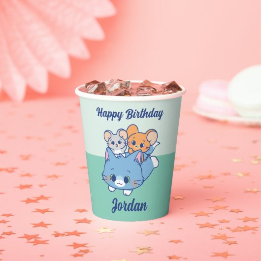 Anime Tom, Jerry und Tuffy Pappbecher (Insitu)