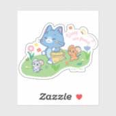 Anime Tom, Jerry und Tuffy Picnic Aufkleber (Blatt)