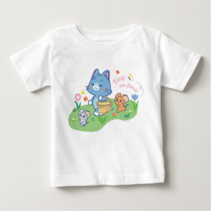 Anime Tom, Jerry und Tuffy Picnic Baby T-shirt