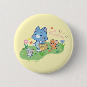 Anime Tom, Jerry und Tuffy Picnic Button