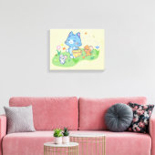 Anime Tom, Jerry und Tuffy Picnic Leinwanddruck (Insitu (Wohnzimmer))