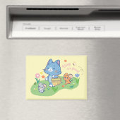Anime Tom, Jerry und Tuffy Picnic Magnet (In Situ (Geschirrspüler))