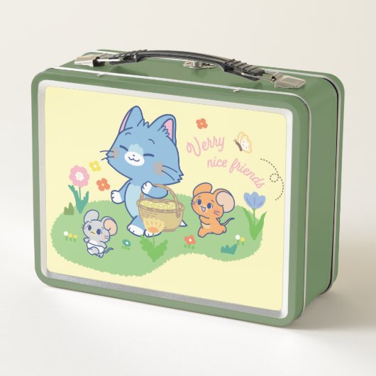 Anime Tom, Jerry und Tuffy Picnic Metall Brotdose (Rückseite)