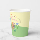 Anime Tom, Jerry und Tuffy Picnic Pappbecher (Rückseite)