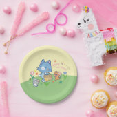 Anime Tom, Jerry und Tuffy Picnic Pappteller (Party)