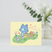 Anime Tom, Jerry und Tuffy Picnic Postkarte (Stehend Vorderseite)