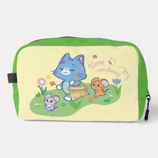 Anime Tom, Jerry und Tuffy Picnic Waschbeutel (Vorderseite)