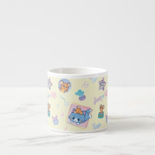 Anime Tom, Jerry und Tuffy Playtime Pattern Espressotasse (Vorderseite)