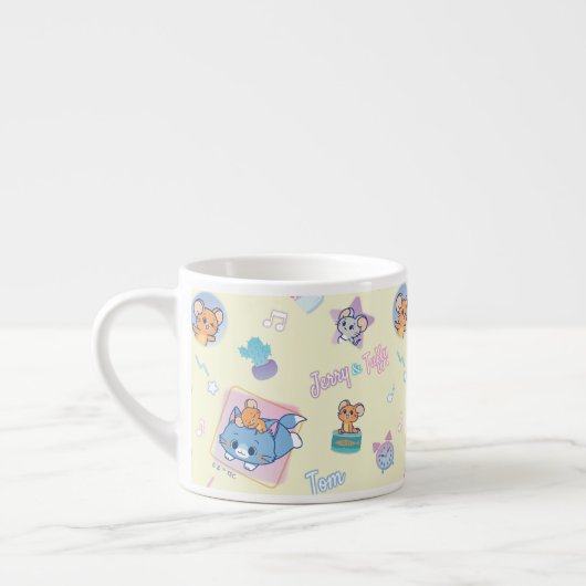 Anime Tom, Jerry und Tuffy Playtime Pattern Espressotasse (Links)