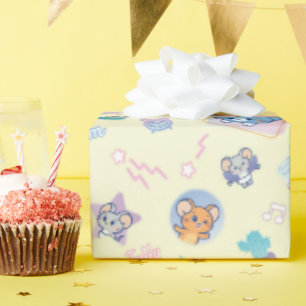 Anime Tom, Jerry und Tuffy Playtime Pattern Geschenkpapier