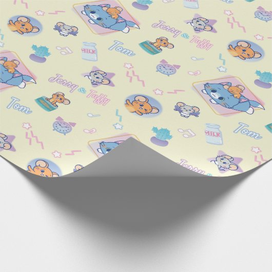 Anime Tom, Jerry und Tuffy Playtime Pattern Geschenkpapier (Ecke)