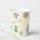 Anime Tom, Jerry und Tuffy Playtime Pattern Pappbecher (Rückseite)