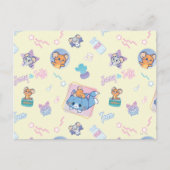 Anime Tom, Jerry und Tuffy Playtime Pattern Postkarte (Vorderseite)