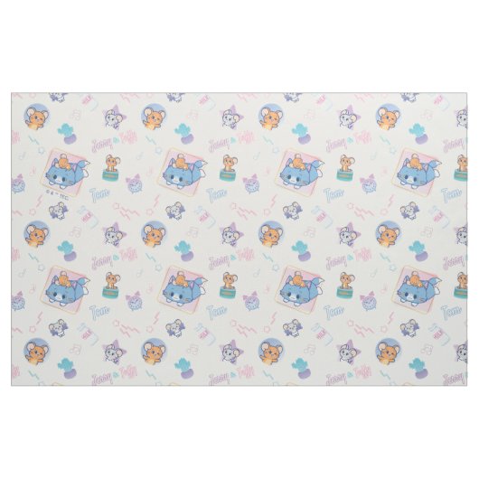 Anime Tom, Jerry und Tuffy Playtime Pattern Stoff (Fat Quarter (45,7 x 55,9 cm))
