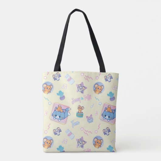 Anime Tom, Jerry und Tuffy Playtime Pattern Tasche (Rückseite)