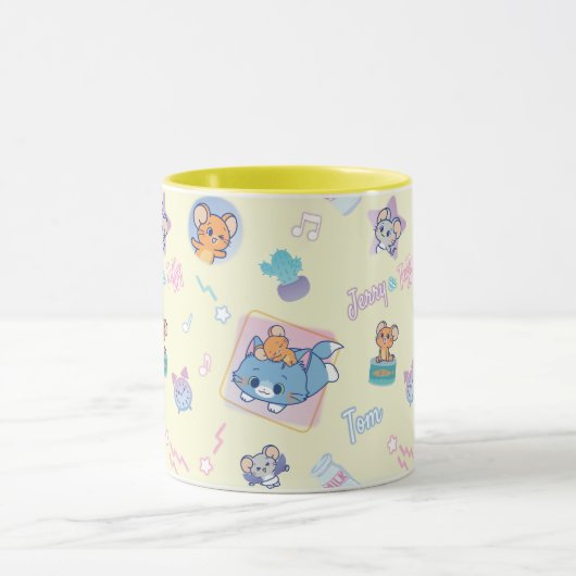 Anime Tom, Jerry und Tuffy Playtime Pattern Tasse (Zentrum)