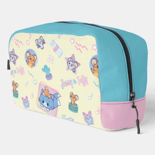 Anime Tom, Jerry und Tuffy Playtime Pattern Waschbeutel (Rechte Ecke)