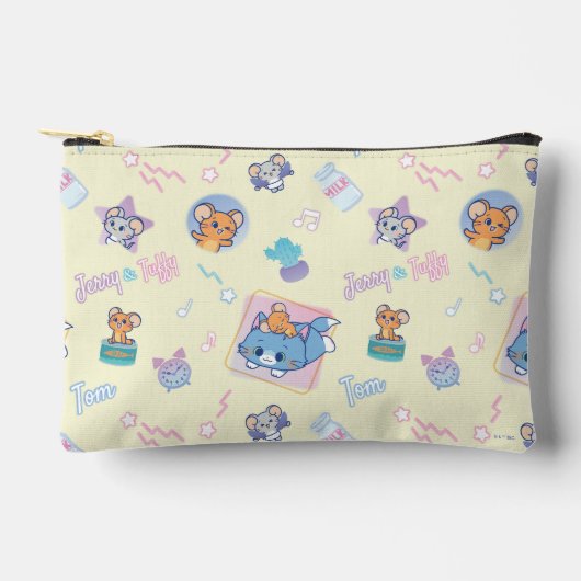 Anime Tom, Jerry und Tuffy Playtime Pattern Zubehörtasche (Vorderseite)