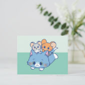 Anime Tom, Jerry und Tuffy Postkarte (Stehend Vorderseite)
