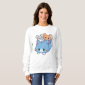 Anime Tom, Jerry und Tuffy Sweatshirt (Vorne ganz)