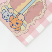Anime Tom und Jerry Bakery Pattern Fleecedecke (Ecke)