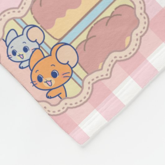 Anime Tom und Jerry Bakery Pattern Fleecedecke (Ecke)