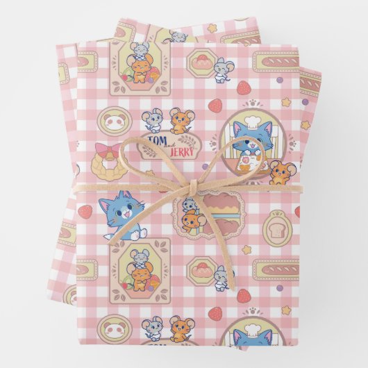 Anime Tom und Jerry Bakery Pattern Geschenkpapier Set (Beispiel)