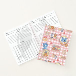 Anime Tom und Jerry Bakery Pattern Notizblock