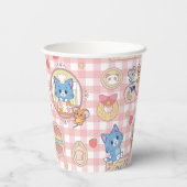 Anime Tom und Jerry Bakery Pattern Pappbecher (Rückseite)