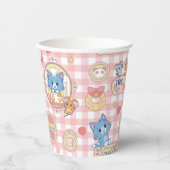 Anime Tom und Jerry Bakery Pattern Pappbecher (Vorderseite)
