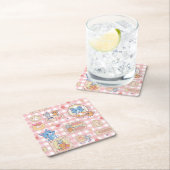 Anime Tom und Jerry Bakery Pattern Rechteckiger Pappuntersetzer (Vor Ort)