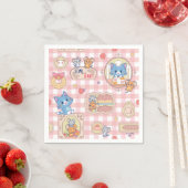 Anime Tom und Jerry Bakery Pattern Serviette (Beispiel)