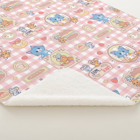 Anime Tom und Jerry Bakery Pattern Sherpadecke (3/4)