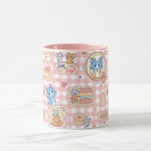 Anime Tom und Jerry Bakery Pattern Tasse (Zentrum)